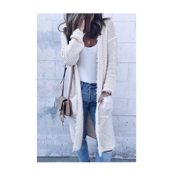 NWOT Free People - Wouldn’t Knit Be Nice Cardi Size XS, Moss Green, Oversized - Picture 2 of 7